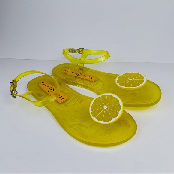 Katy Perry Geli Scented Thong Flip Flop Ankle Strap Sandals Women’s Size 7.5 - Picture 1 of 6